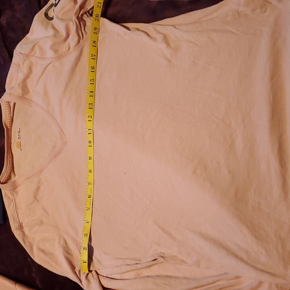 Carhartt womens v-neck pink Medium long-sleeved shirt